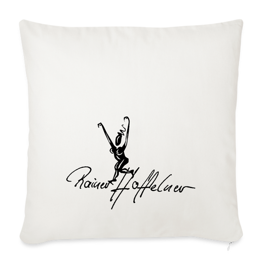 Sofakissenbezug 44 x 44 cm mit TUSCHEWEIBCHEN PRINT - Naturweiß