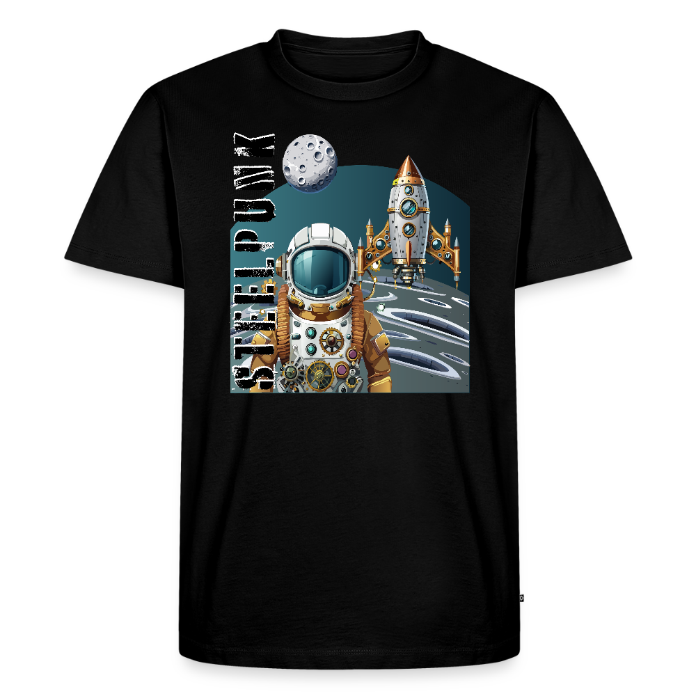 Männer Premium T-Shirt mit STEELPUNK PRINT - Schwarz