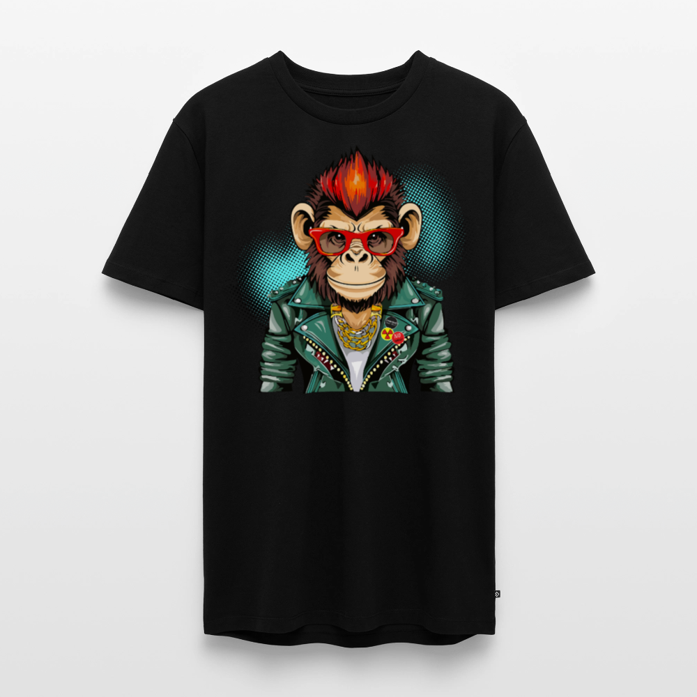 Männer Premium T-Shirt mit MONKEY PRINT - Schwarz