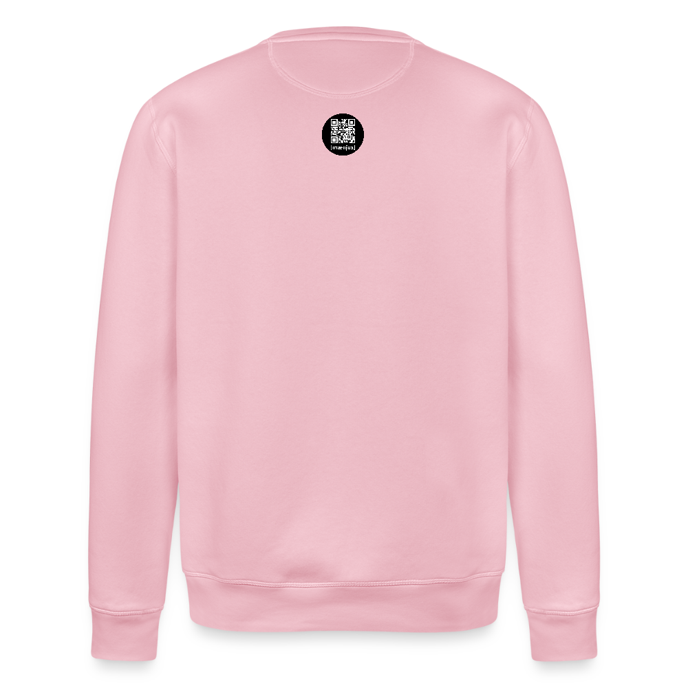 Unisex Bio-Sweatshirt mit BOO! PRINT - Hellrosa