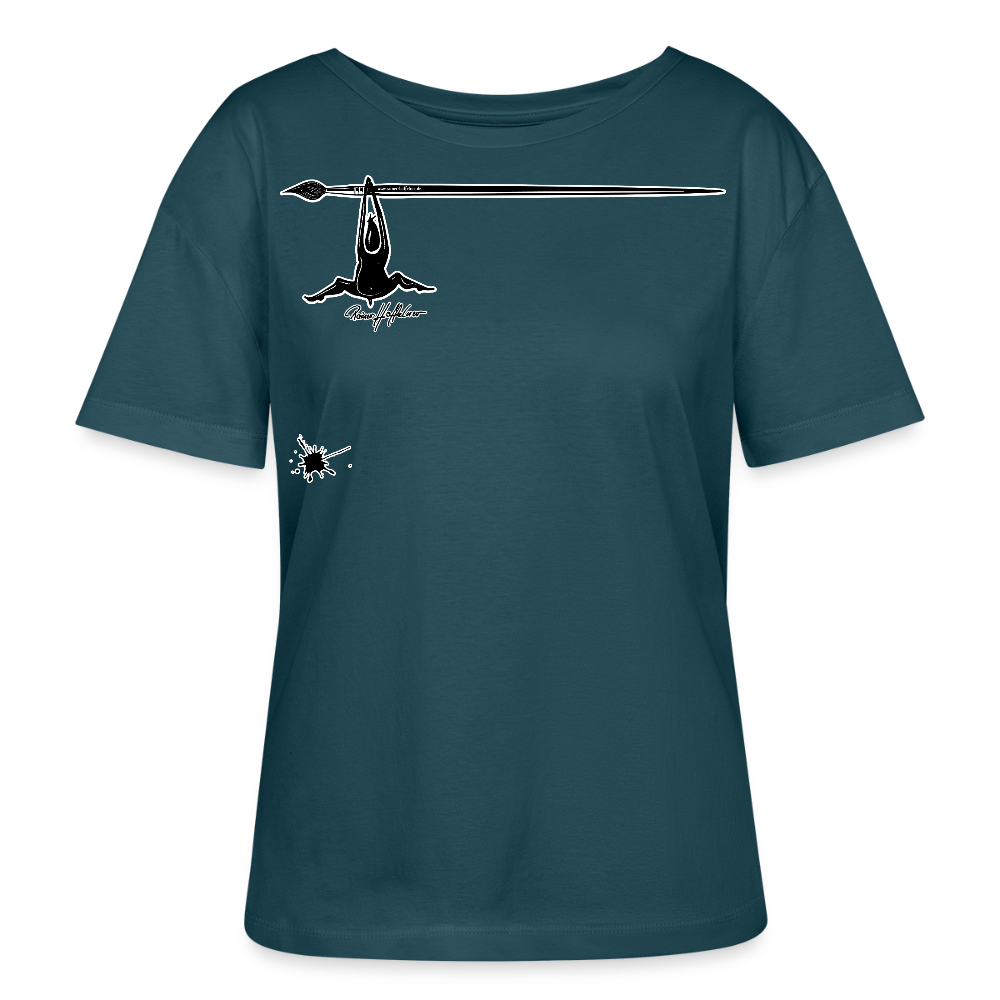 Frauen T-Shirt mit MÄNNLE PRINT - Dunkles Petrol
