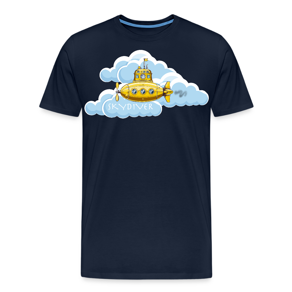 Männer Premium T-Shirt mit SKYDIVER PRINT - Navy