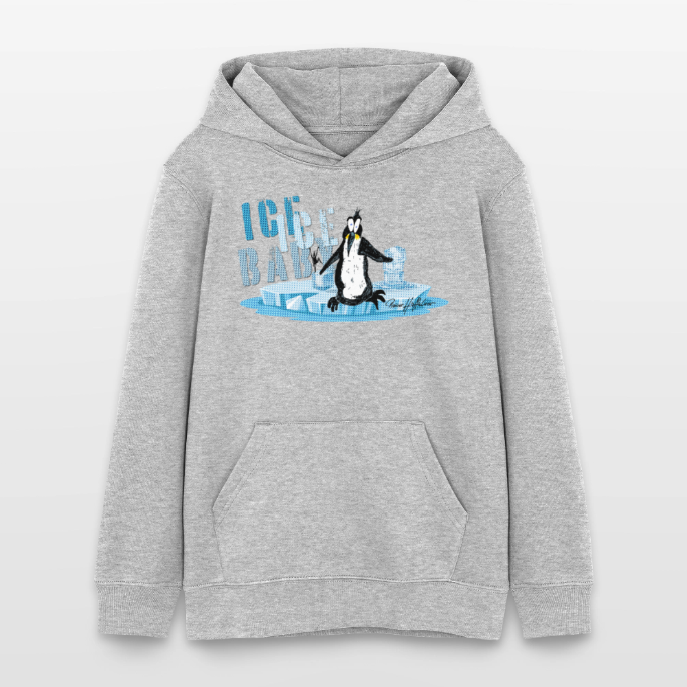 MNJS TEENS Bio-Hoodie mit ICE ICE BABY PRINT - Grau meliert