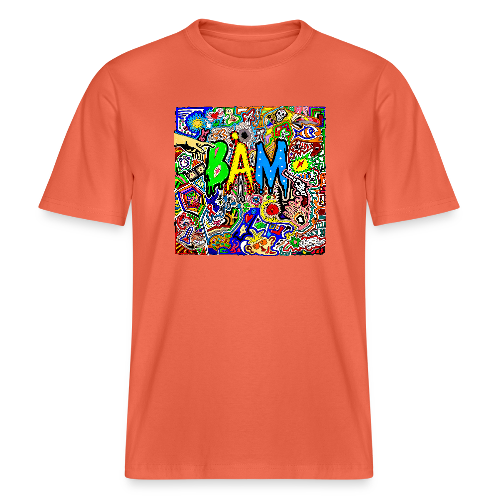 Unisex Bio-T-Shirt mit BÄM PRINT - Hellrot