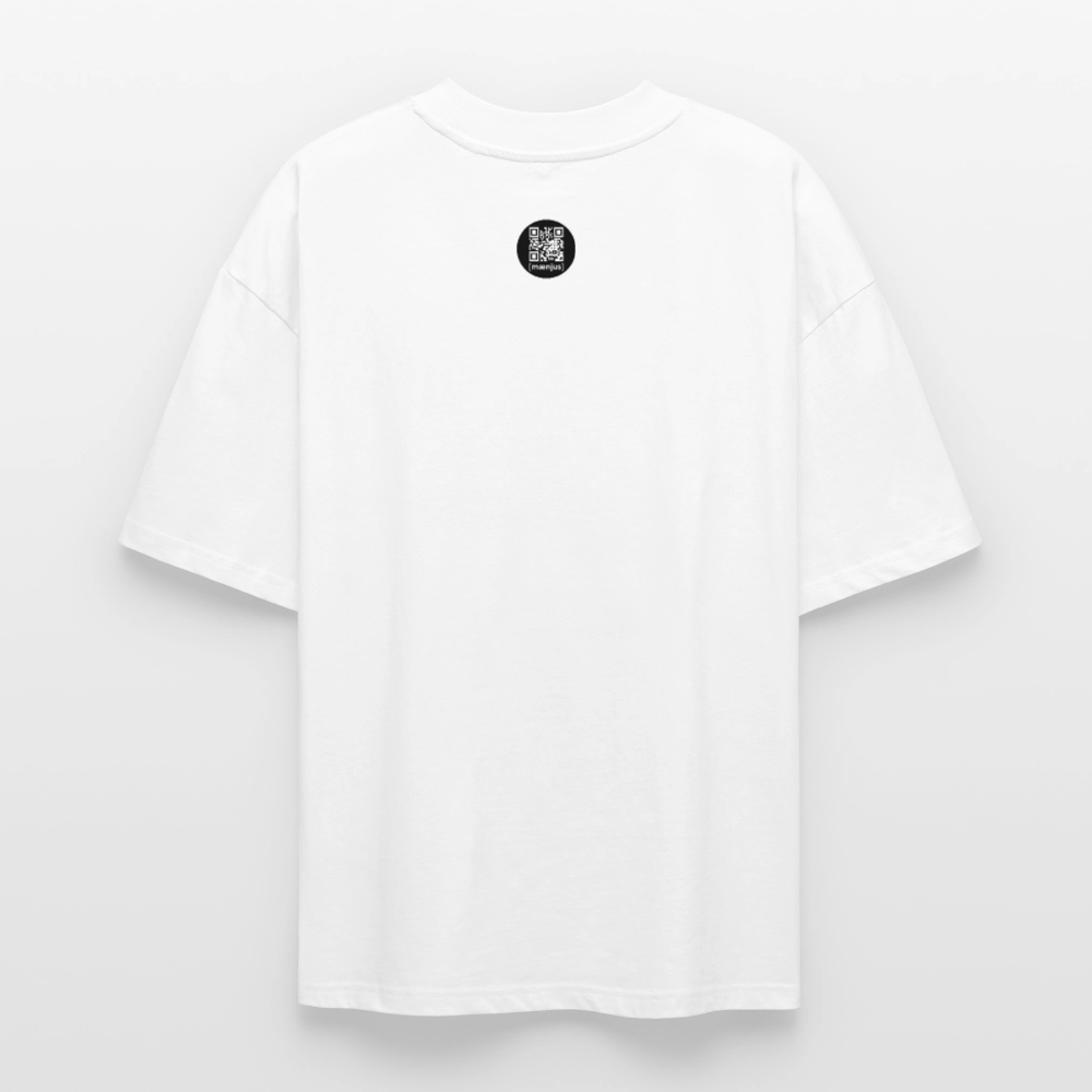 Oversized Unisex T-Shirt mit ZÜNDX PRINT - Weiß