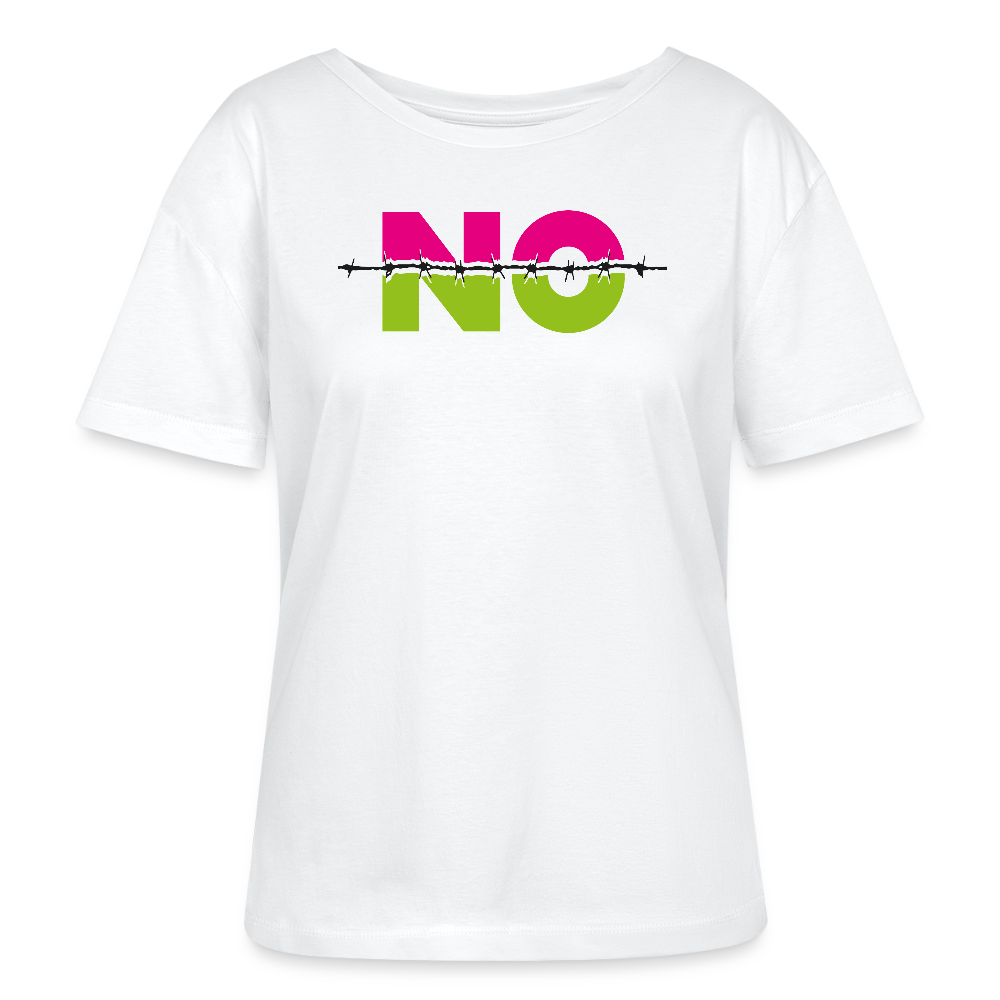 Frauen T-Shirt mit NO PRINT - Weiß