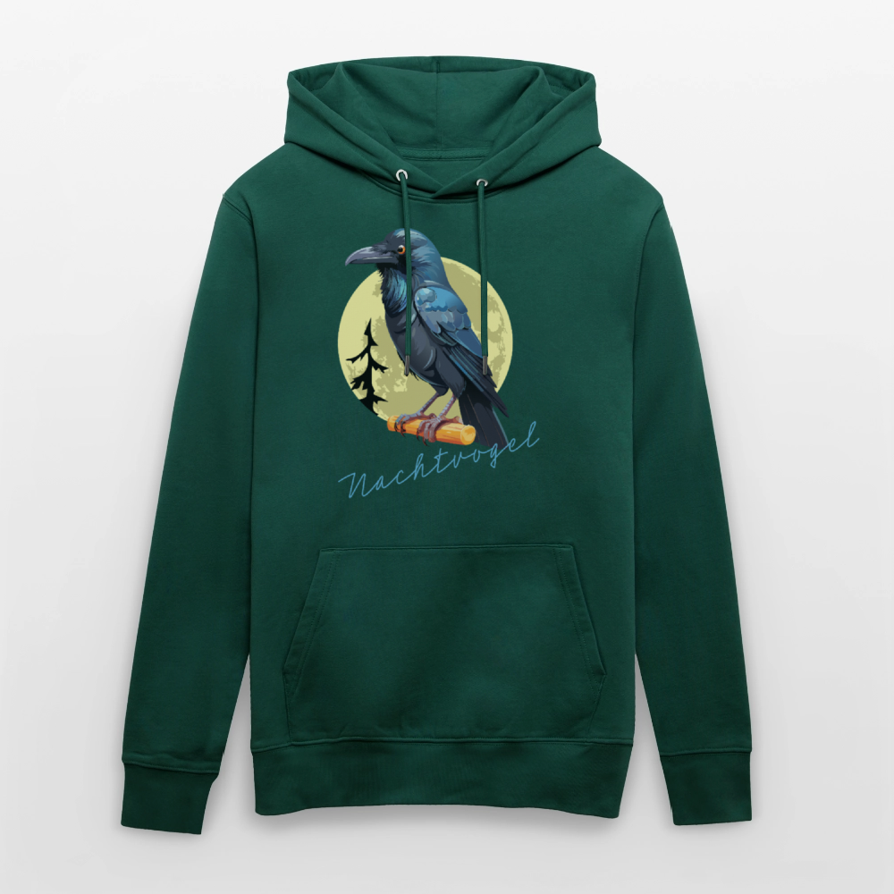 Unisex Hoodie mit NACHTVOGEL PRINT - Forest
