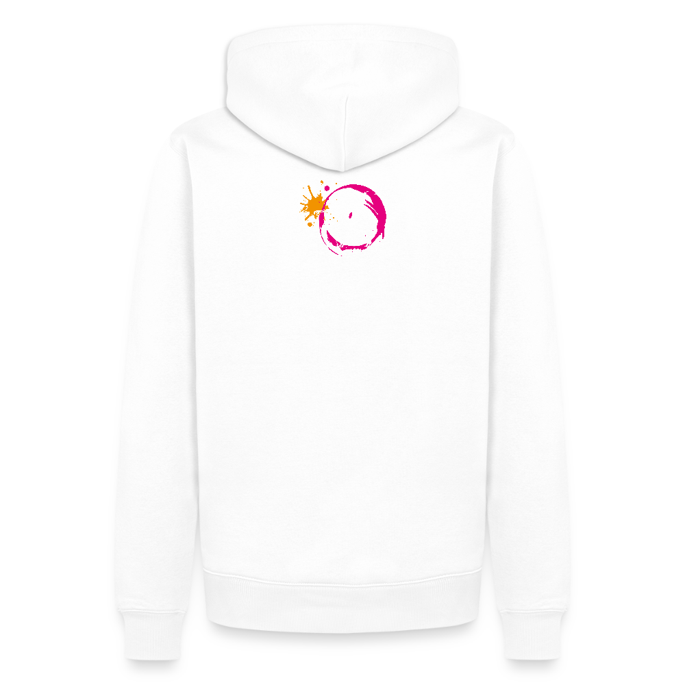 Männer Premium Hoodie mit ES ESKALIERT EH PRINT - Weiß