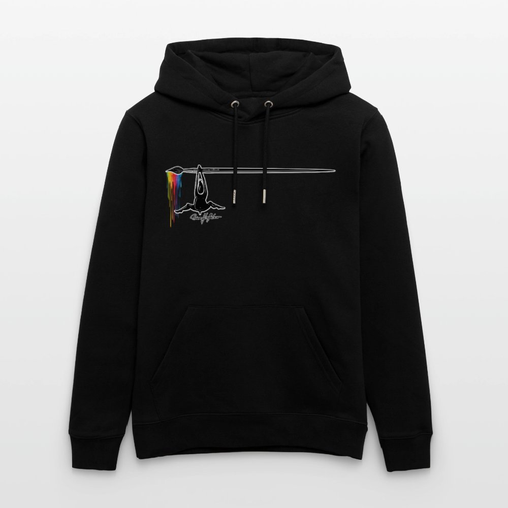 Unisex Hoodie mit TUSCHEMÄNNCHEN PRINT - Schwarz