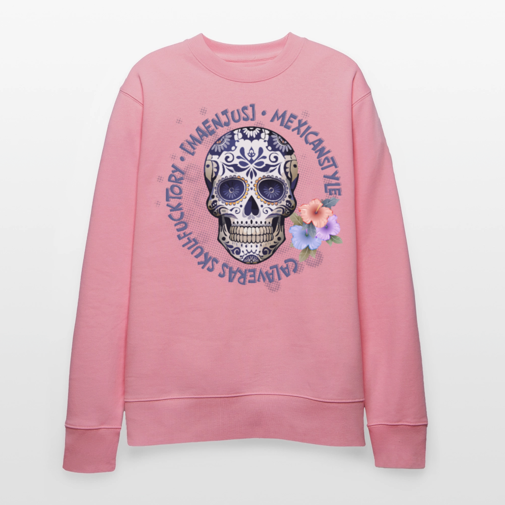 Unisex Bio-Sweatshirt mit MAENJUS MEXICANSTYLE PRINT - Lila Traum