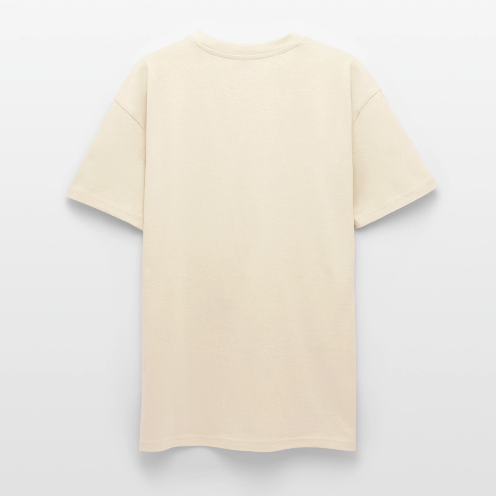 Heavy Oversize T-Shirt mit CALAVERAS SKULL PRINT - Creme