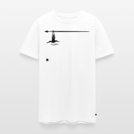 Männer Premium T-Shirt mit MÄNNLES PRINT - Weiß