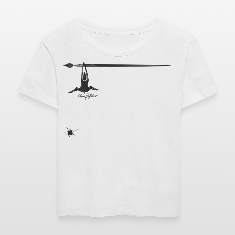 Frauen T-Shirt mit MÄNNLE PRINT - Weiß