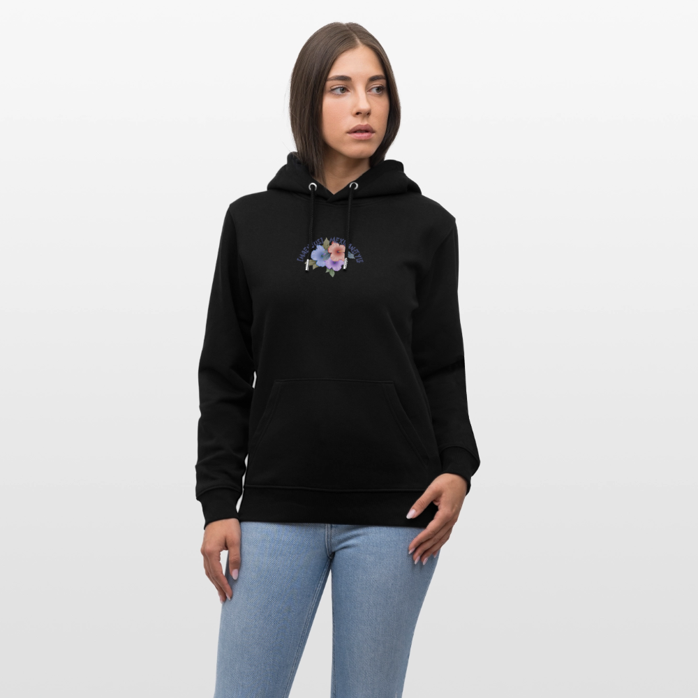 Unisex Hoodie mit MAENJUS MEXICANSTYLE PRINT Vorder- und Rückseite - Schwarz