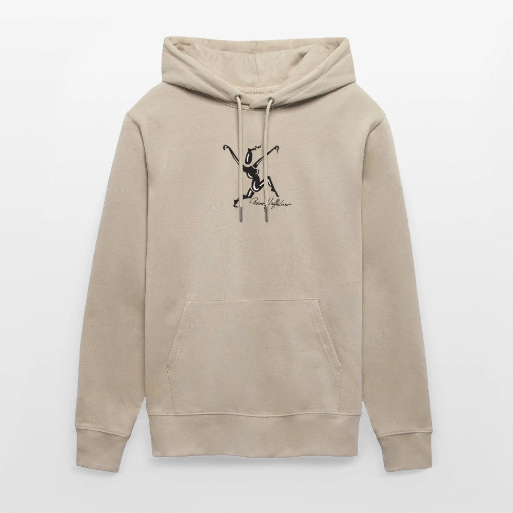 Unisex Bio-Hoodie mit TUSCHEWEIBCHEN PRINT - Beige