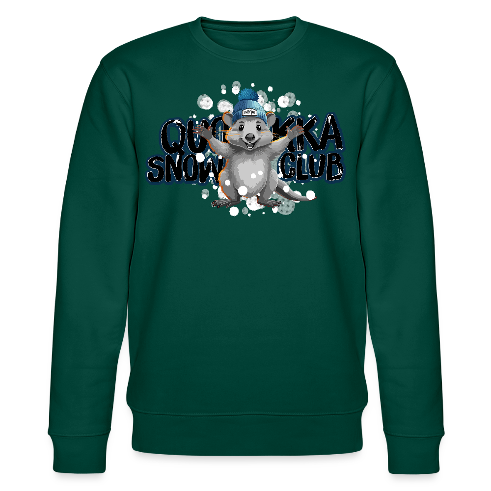 Unisex Bio-Sweatshirt mit QUOKKA SNOWCLUB PRINT - Forest