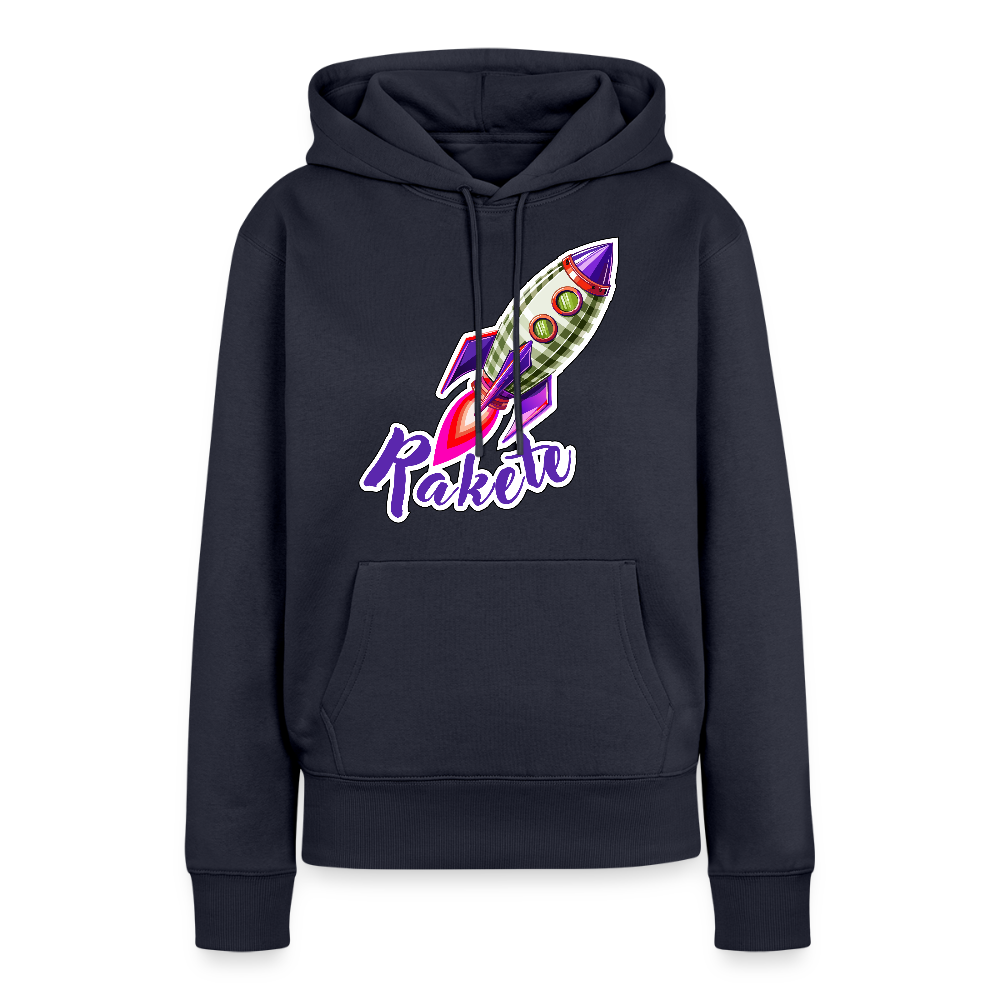 Frauen Premium Hoodie mit RAKETE PRINT - Navy