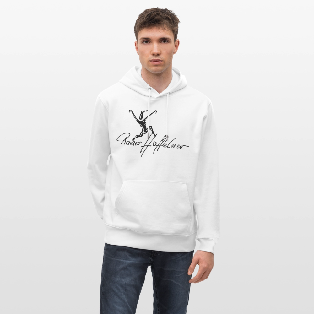 Unisex Bio-Hoodie mit TUSCHEWEIBCHEN PRINT - Weiß