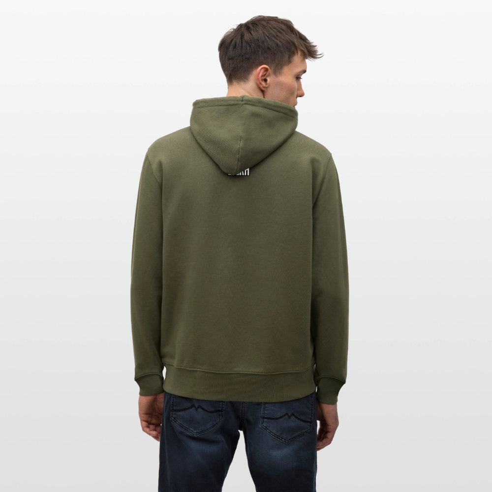 Unisex Bio-Hoodie mit TUSCHEWEIBCHEN PRINT - Khaki Grün