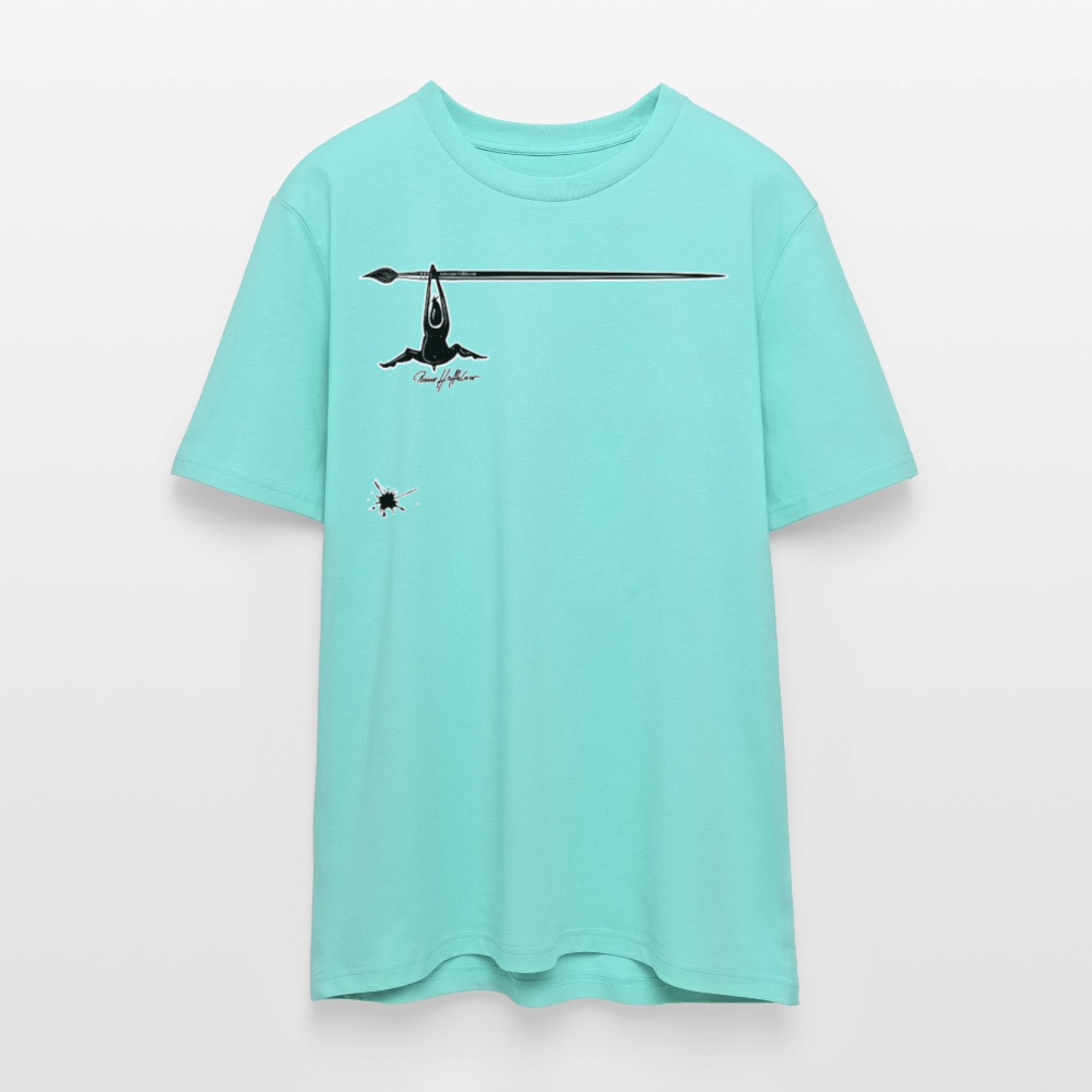 Unisex Bio-T-Shirt mit MÄNNLE PRINT - Poolblau