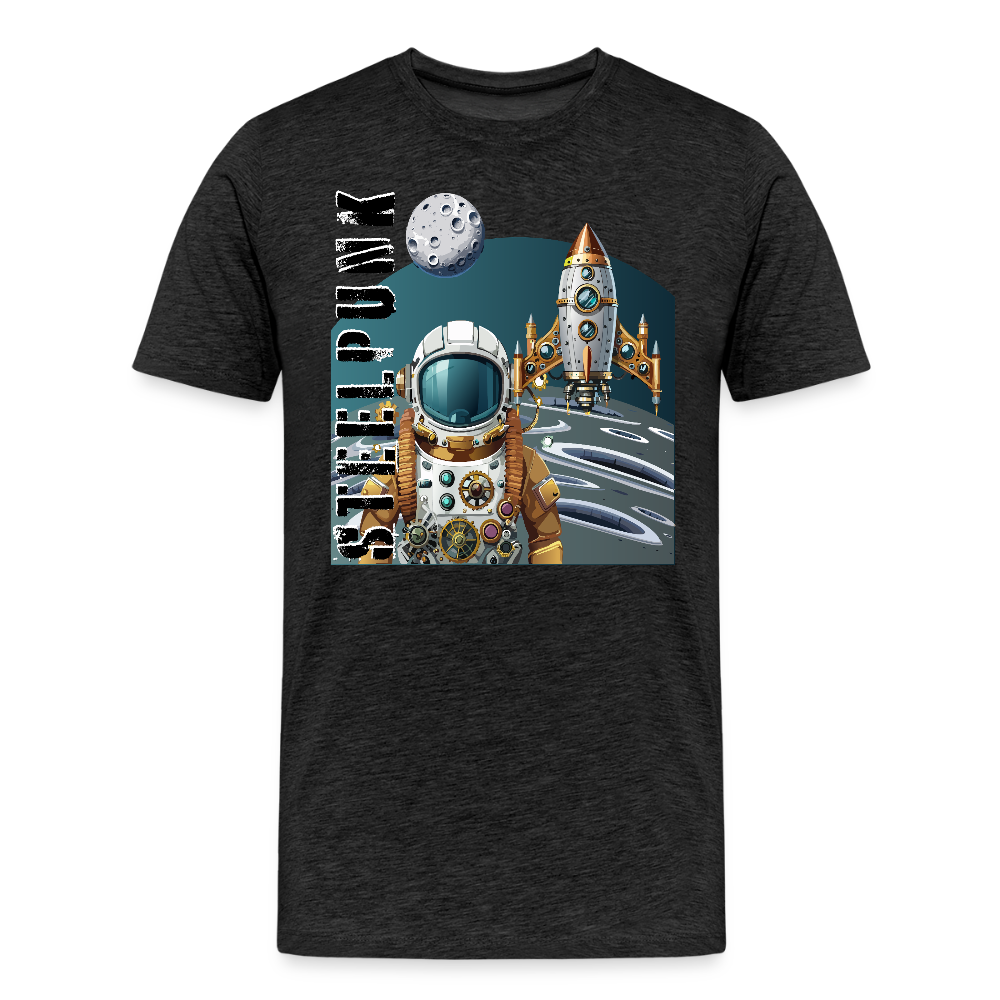 Männer Premium T-Shirt mit STEELPUNK PRINT - Anthrazit