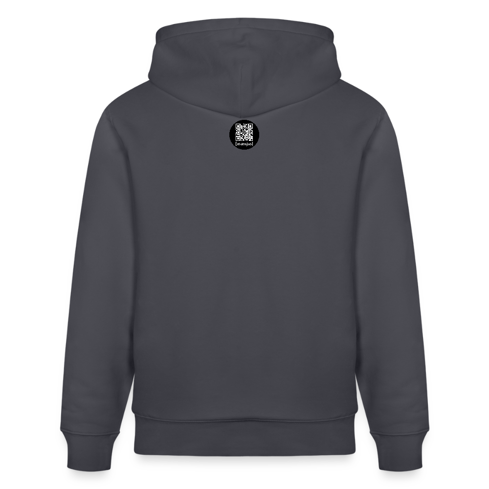 Unisex Bio-Hoodie mit KEEP CALM PRINT - Indigoblau