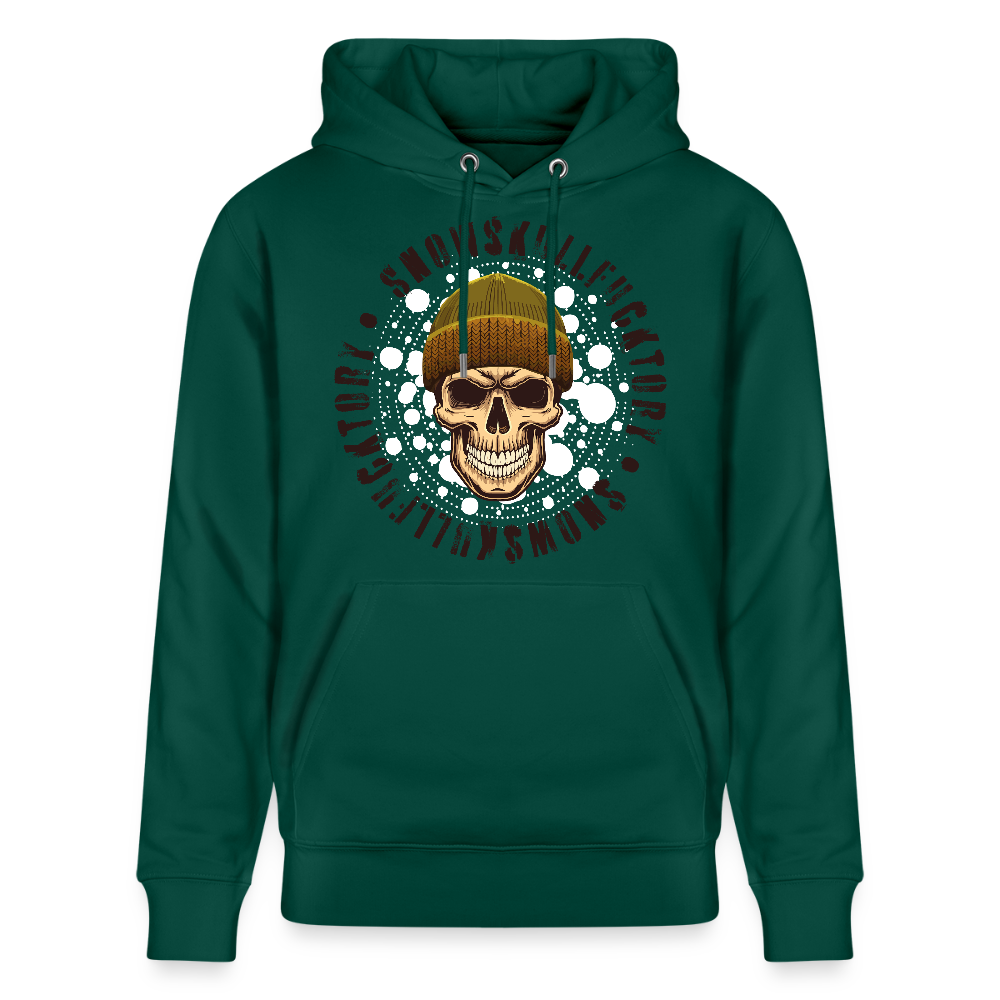Unisex Hoodie mit SNOWSKULL PRINT - Forest