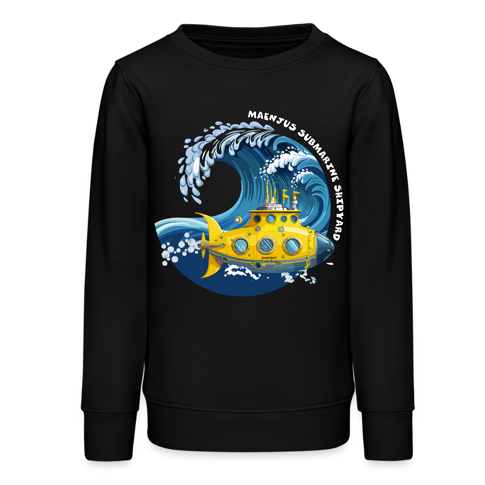 MNJS TEENS Bio Sweatshirt mit SUBMARINE SHIPYARD PRINT - Schwarz