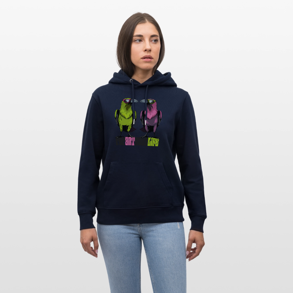 Unisex Hoodie mit POPART YOUR LIFE PRINT - Navy