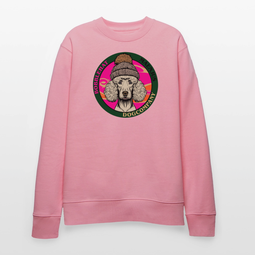Unisex Bio-Sweatshirt mit BOBBLEHAT DOGCOMPANY PRINT - Lila Traum