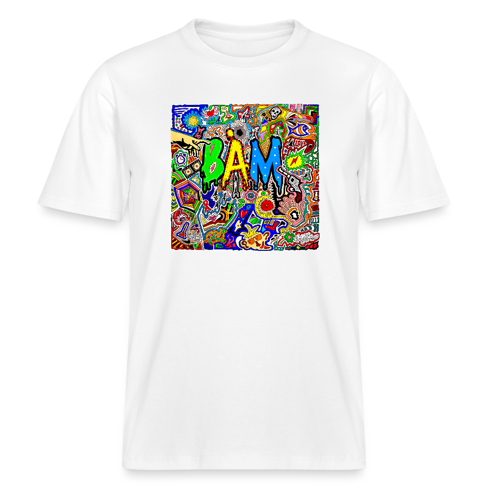 Unisex Bio-T-Shirt mit BÄM PRINT - Weiß