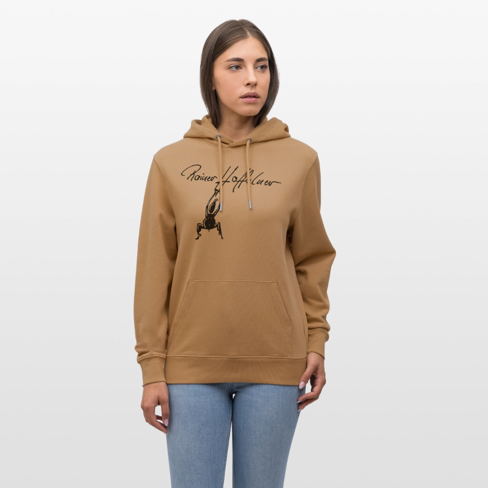 Unisex Bio-Hoodie mit TUSCHEMÄNNCHEN PRINT - Karamell