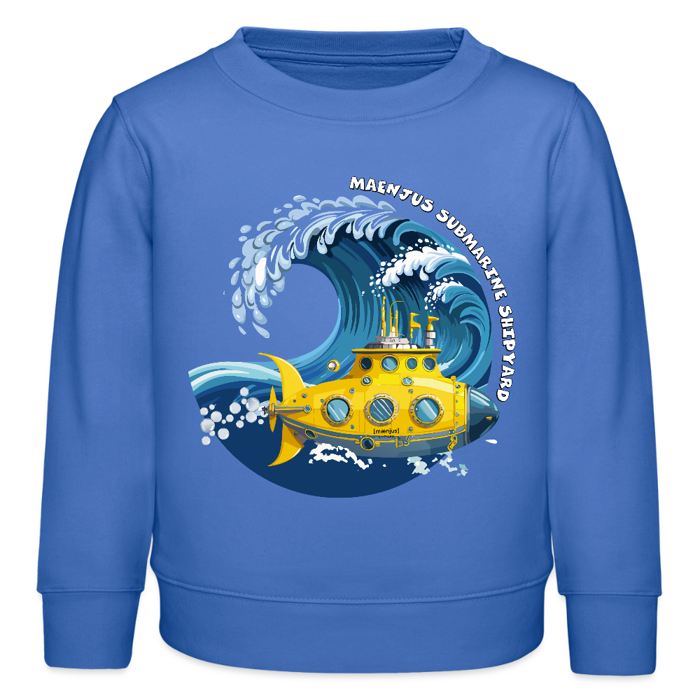 MNJS KIDS Mini Changer Bio Sweatshirt mit SUBMARINE SHIPYARD PRINT - carolina Blue