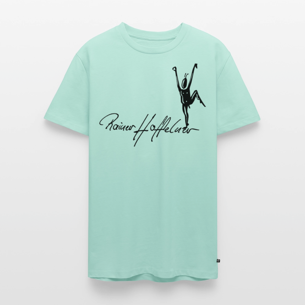 Männer Premium T-Shirt mit TUSCHEMÄNNCHEN PRINT - Mint