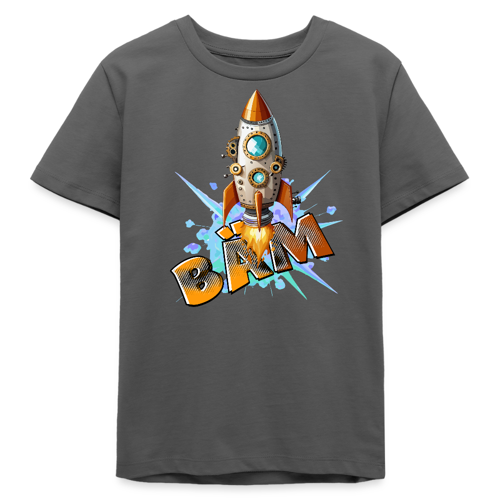 MNJS TEENS Bio T-Shirt mit BÄM PRINT - Anthrazit