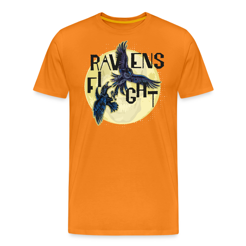Männer Premium T-Shirt mit RAVENS FIGHT PRINT - Orange