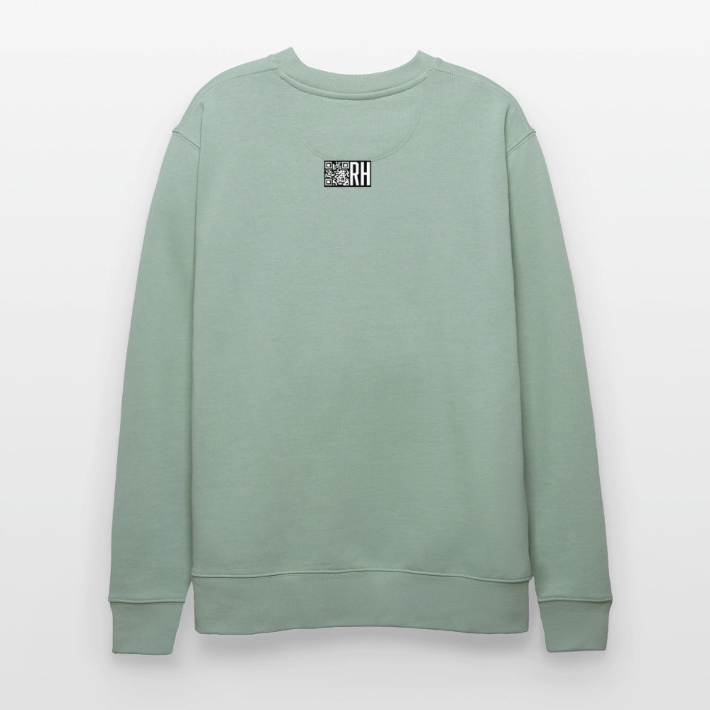 Unisex Bio-Sweatshirt mit CREATIVE VIRUS INSIDE PRINT - Helles Graugrün