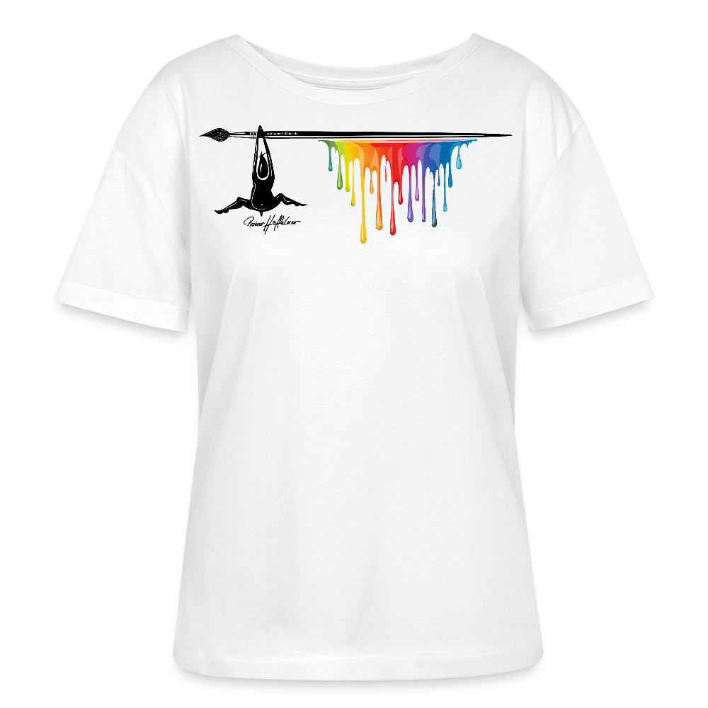 Frauen T-Shirt mit MÄNNLE PRINT - Weiß