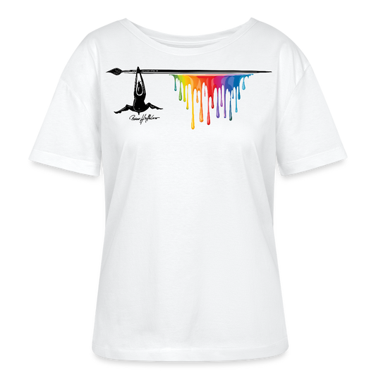 Frauen T-Shirt mit MÄNNLE PRINT - Weiß