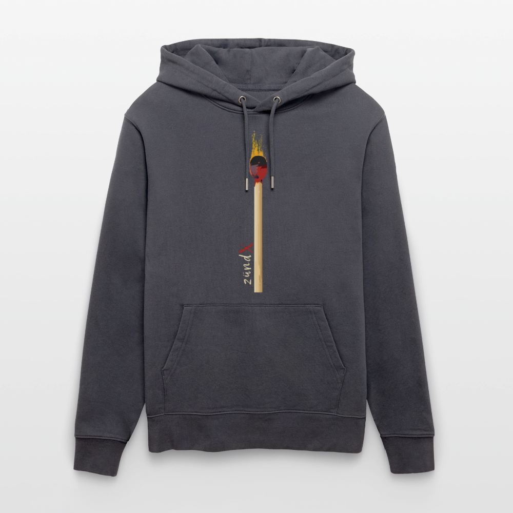 Unisex Hoodie mit zündX PRINT - Indigoblau