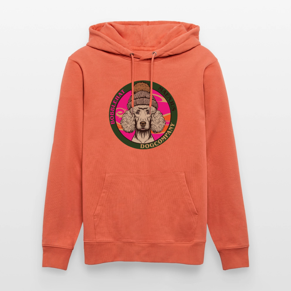 SUnisex Bio-Hoodie mit BOBBLEHAT DOGCOMPANY PRINT - Hellrot