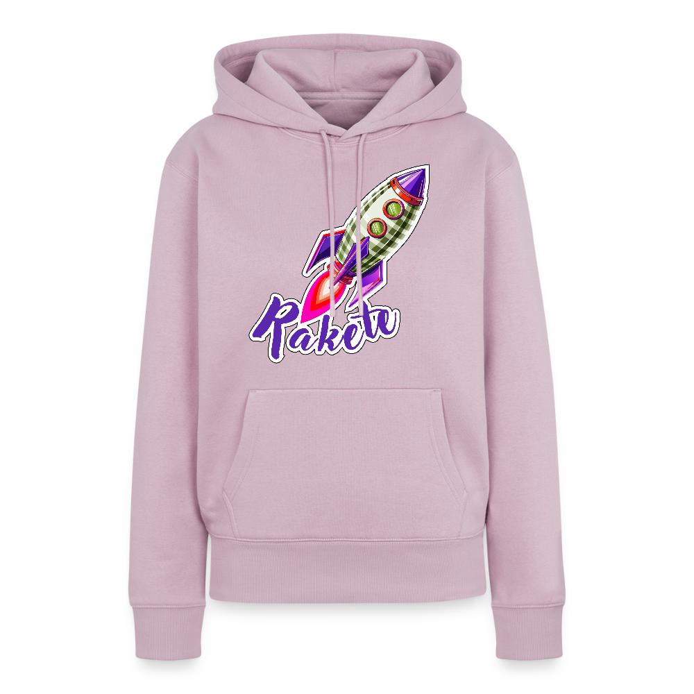 Frauen Premium Hoodie mit RAKETE PRINT - Altrosa