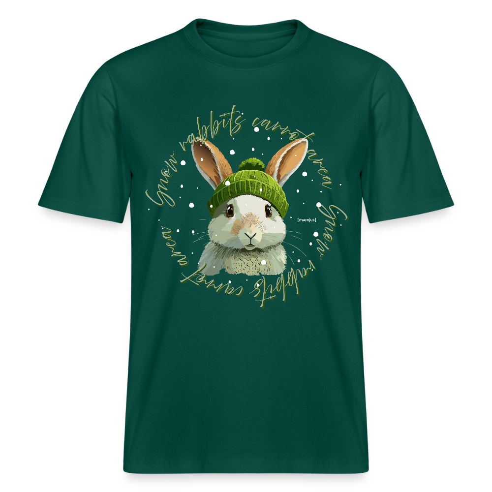 Unisex Bio-T-Shirt mit SNOW RABBITS CARROT AREA PRINT - Forest
