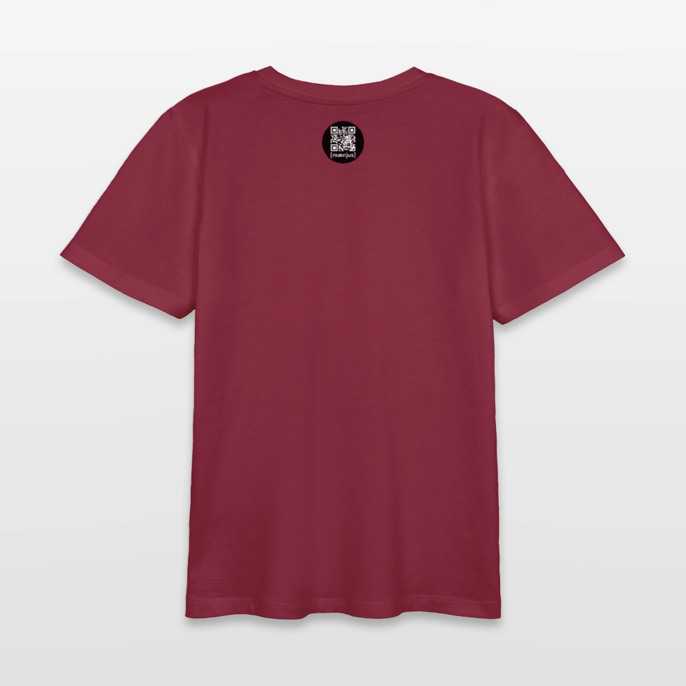 MNJS TEENS Bio T-Shirt mit WELCOME TO THE JUNGLE PRINT - Burgunderrot