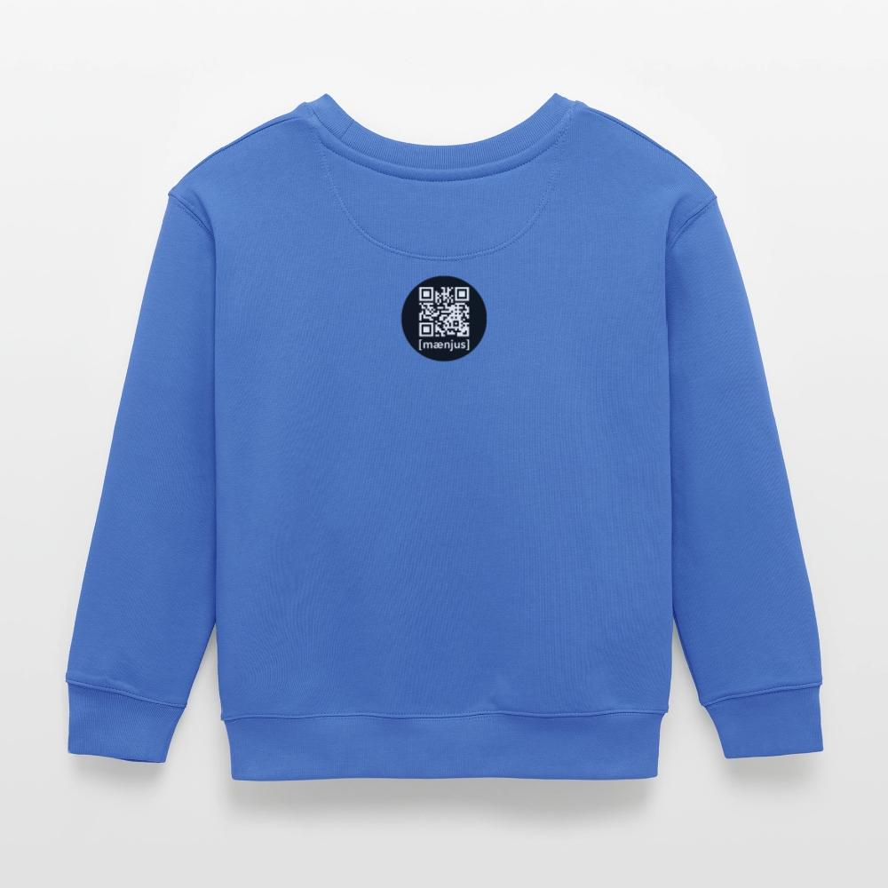 MNJS KIDS Mini Changer Bio Sweatshirt mit MONKEY IN LOVE PRINT - carolina Blue