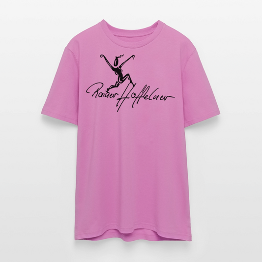 Unisex Bio-T-Shirt mit TUSCHEWEIBCHEN PRINT - Pink