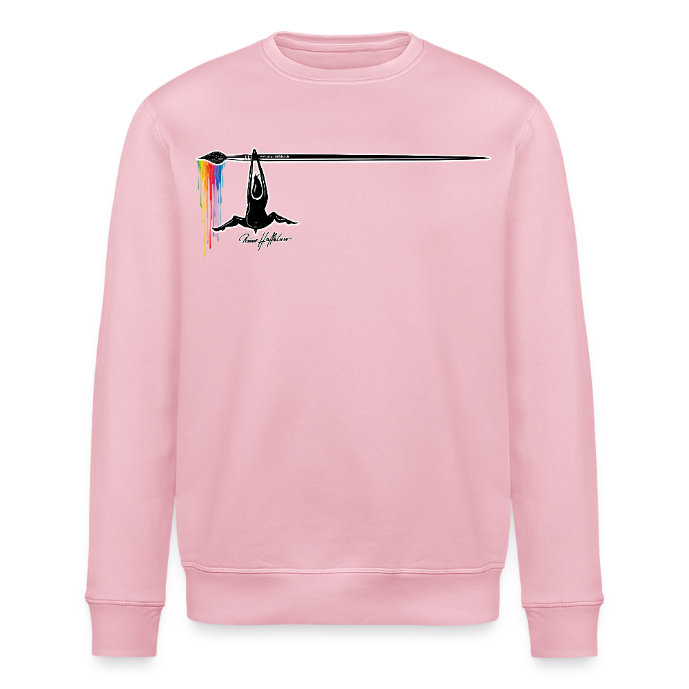Unisex Bio-Sweatshirt mit MÄNNLE PRINT - Hellrosa