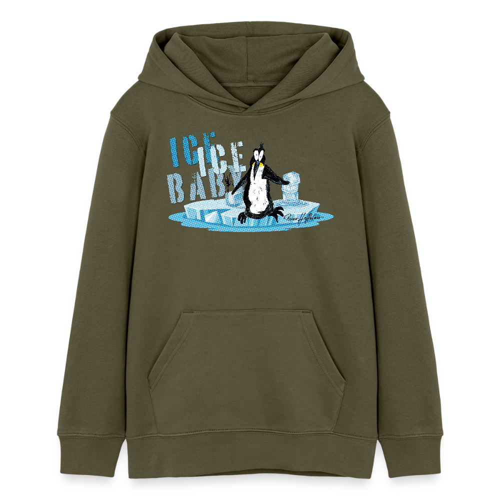 MNJS TEENS Bio-Hoodie mit ICE ICE BABY PRINT - Khaki
