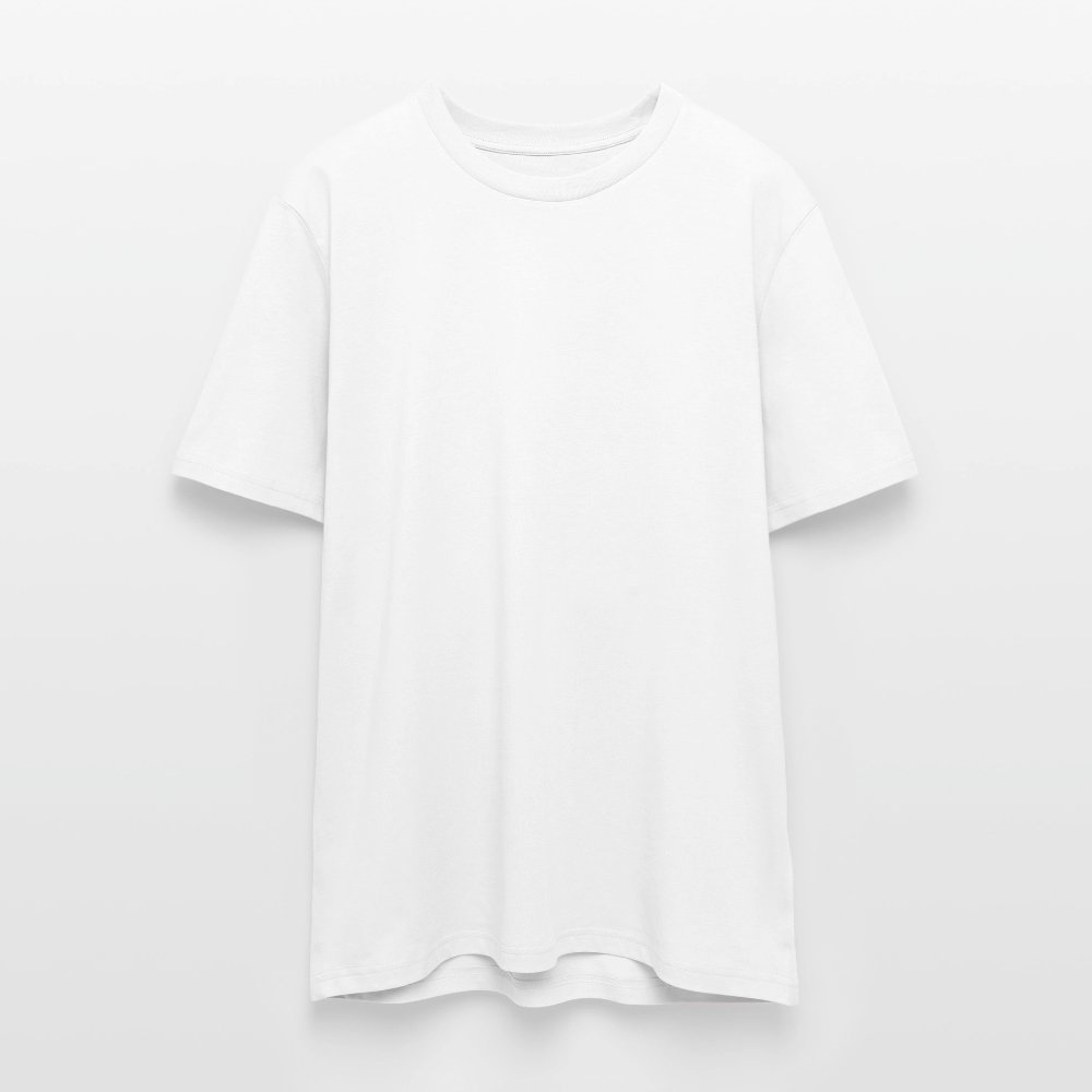 Unisex Bio-T-Shirt mit Flying Cow Print Rückseite - Weiß