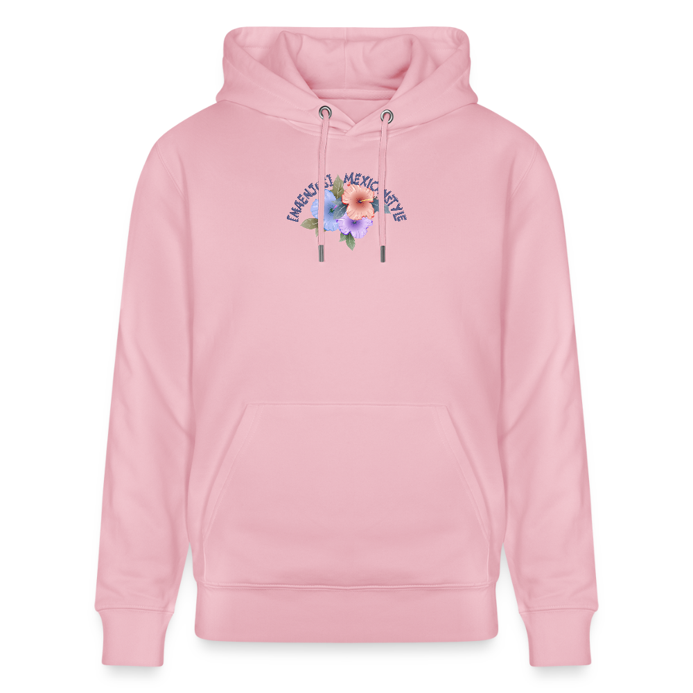 Unisex Hoodie mit MAENJUS MEXICANSTYLE PRINT Vorder- und Rückseite - Hellrosa